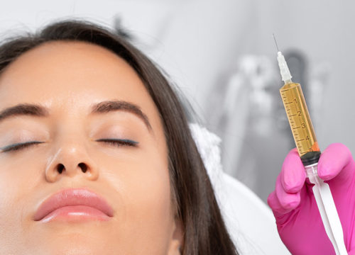 Woman receiving CIT skin treatments